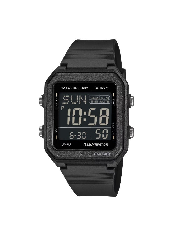 Casio W-221H-1BV Unisex Digital Watch Black Resin Strap 50M Water Resistant