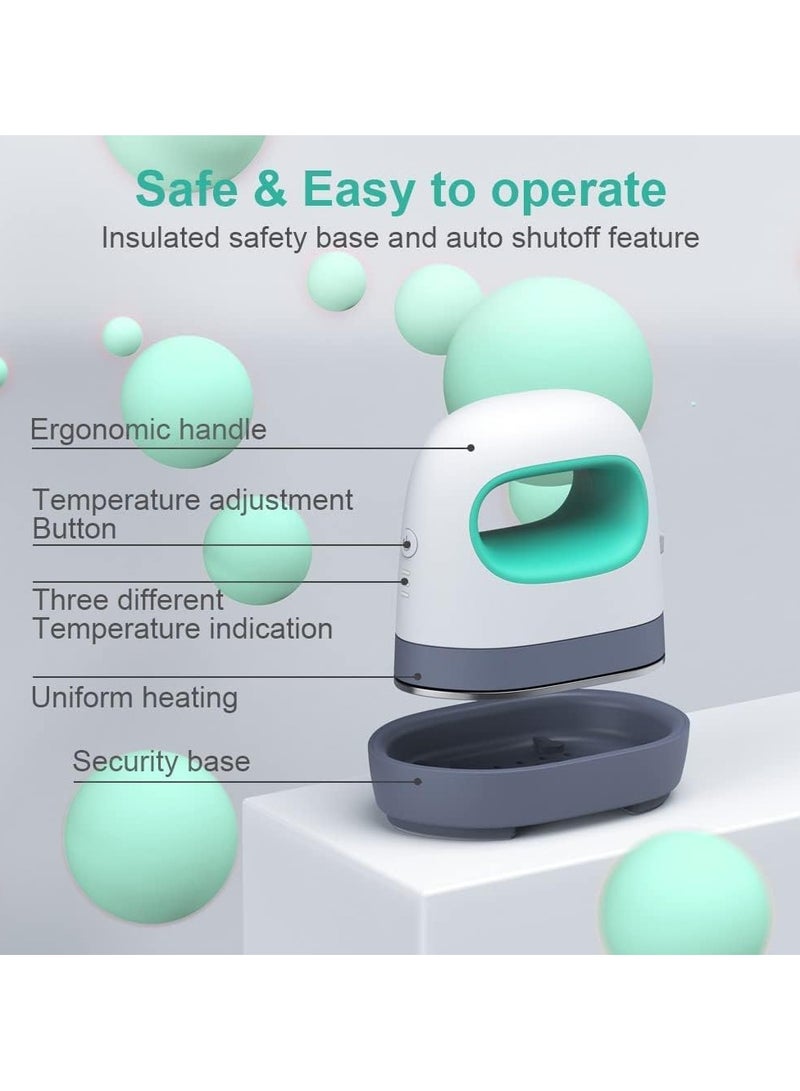 Mini Easy Heat Press,Portable Heat Press Machine for T Shirts Shoes and Hats, Pressing Machine for Heating Transfer, DIY Family Shirt Printing Green  - Image 2