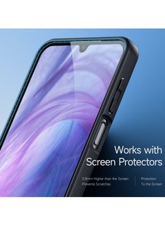DUX DUCIS DUX DUCIS Aimo Case Anti-Yellowing Clear [Hard PC Back & Soft TPU Bumper] Shockproof Protective Phone Case Cover compatible with Samsung Galaxy A16 (Black)  - Image 3