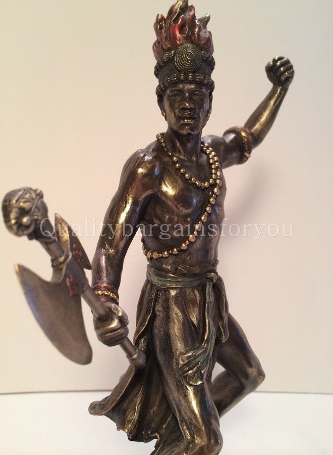 JFSM INC Veronese Design Chango - God of Fire, Thunder, Lightning and War Statue Sculpture Figurine - Image 2
