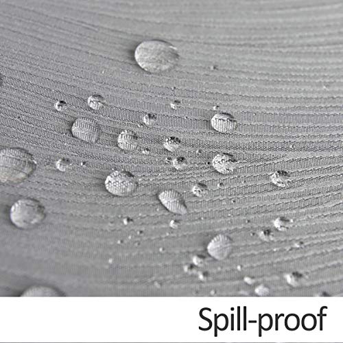 maxmill Jacquard Tablecloth Swirl Design Spillproof Wrinkle Free Heavy Weight Soft Table Cloth Decorative Fabric Table Cover for Outdoor and Indoor Use Oblong 60 x 120 Inch Light Gray - Image 5