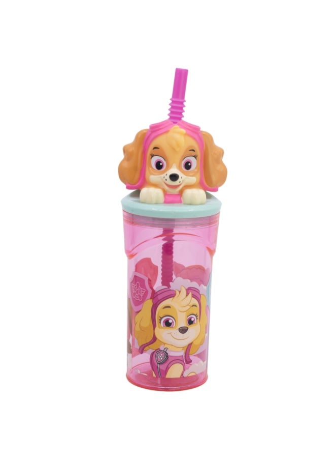 ستور باو باترول جيرل سوبر باوز 3D كوب شراب مع شفاطة متعدد الألوان 360 مل 81866 - Image 1