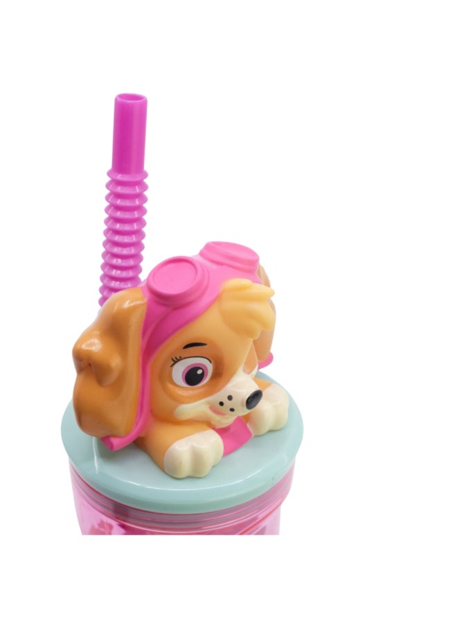 ستور باو باترول جيرل سوبر باوز 3D كوب شراب مع شفاطة متعدد الألوان 360 مل 81866 - Image 4