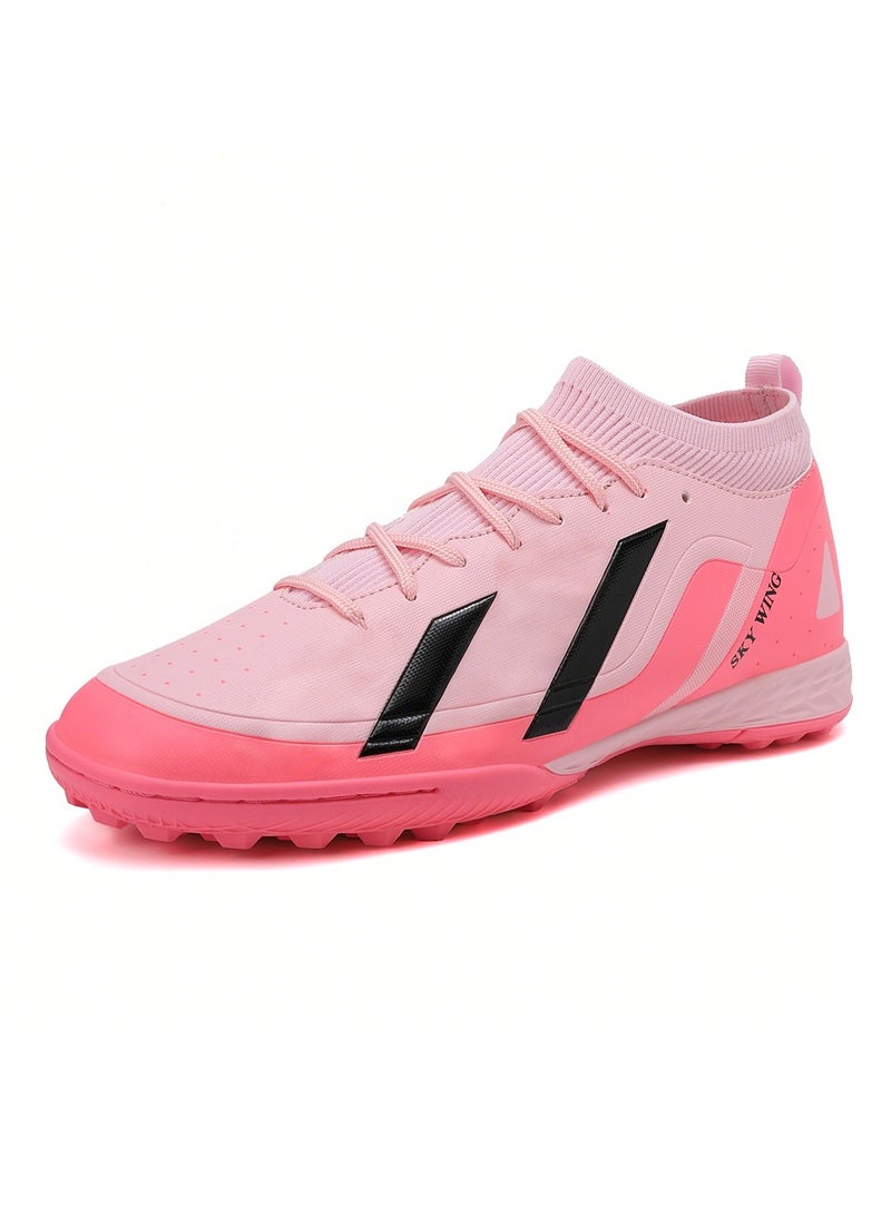 SKY WING Unisex Soccer Cleats Lightweight Lacing System IC/IN Sole Multi-Color face Men And Women Football Shoes with Ankle Support for Beginners to Advanced Players - Image 3