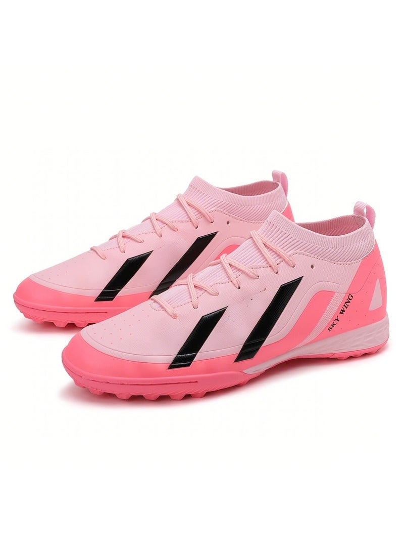 SKY WING Unisex Soccer Cleats Lightweight Lacing System IC/IN Sole Multi-Color face Men And Women Football Shoes with Ankle Support for Beginners to Advanced Players - Image 5
