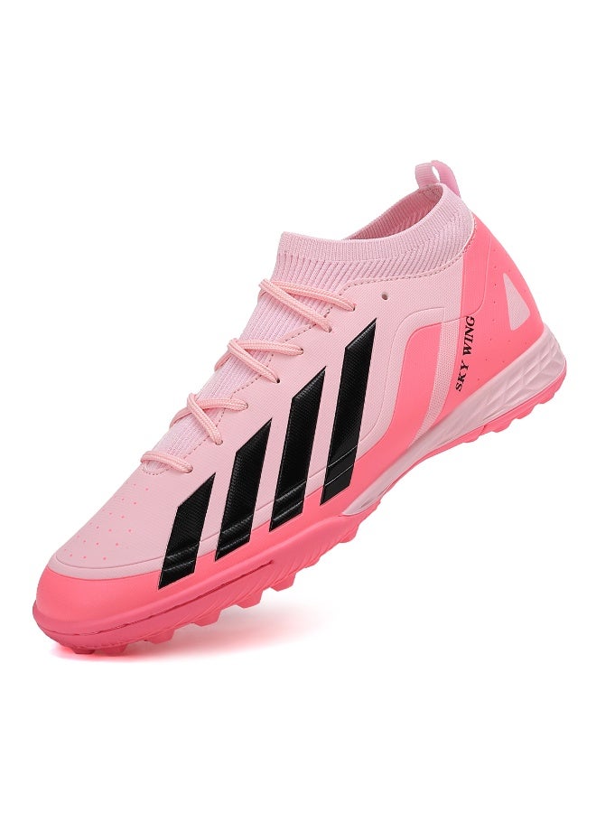SKY WING Unisex Soccer Cleats Lightweight Lacing System IC/IN Sole Multi-Color face Men And Women Football Shoes with Ankle Support for Beginners to Advanced Players - Image 1