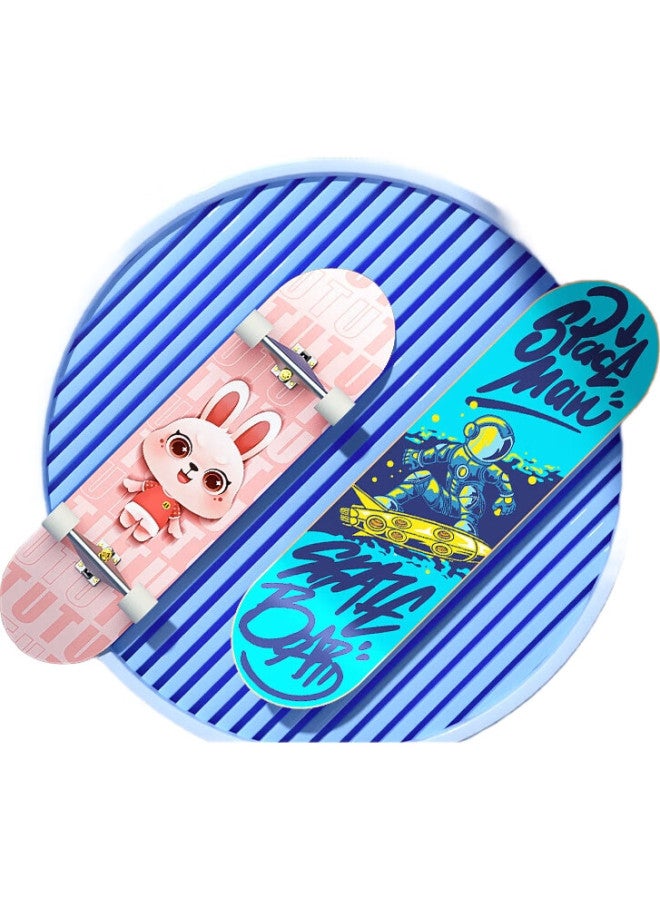 XTEP Children'S Skateboard Double Kick Tail, Professional Model For Boys And Girls, Suitable For Teenagers And Beginners, Essential For Primary And Secondary School Skateboarding Courses - Image 3