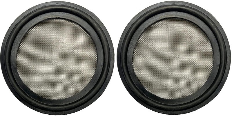 DR.COMPONENT 1.5" Sanitary Tri-Clamp Gaskets (Pack of 2), Bonded Type Screen (#60 Mesh/ 250 μm) Gaskets, Black EPDM - Image 2
