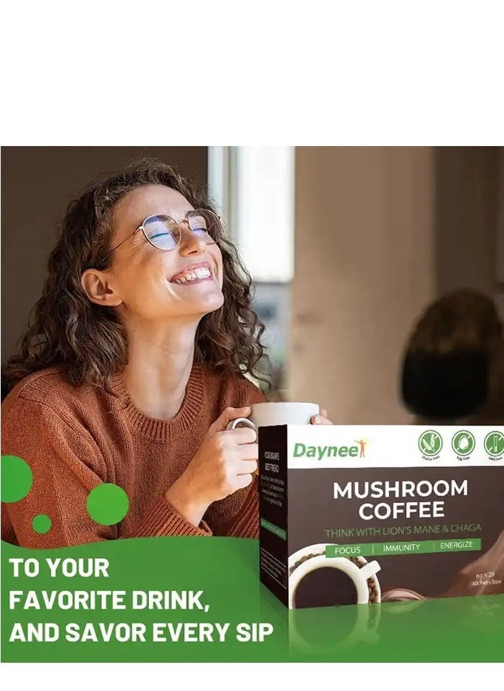 Daynee Coffee With Ganoderma Mushroom Extract 20 Sachets  - Image 2