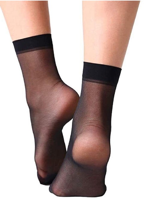 UNIQUE PACKAGE THAT COMBINES STYLE AND FUNCTIONALITY: 5 pairs of ultra-thin sheer ankle socks specially designed to fit the needs of women and girls
