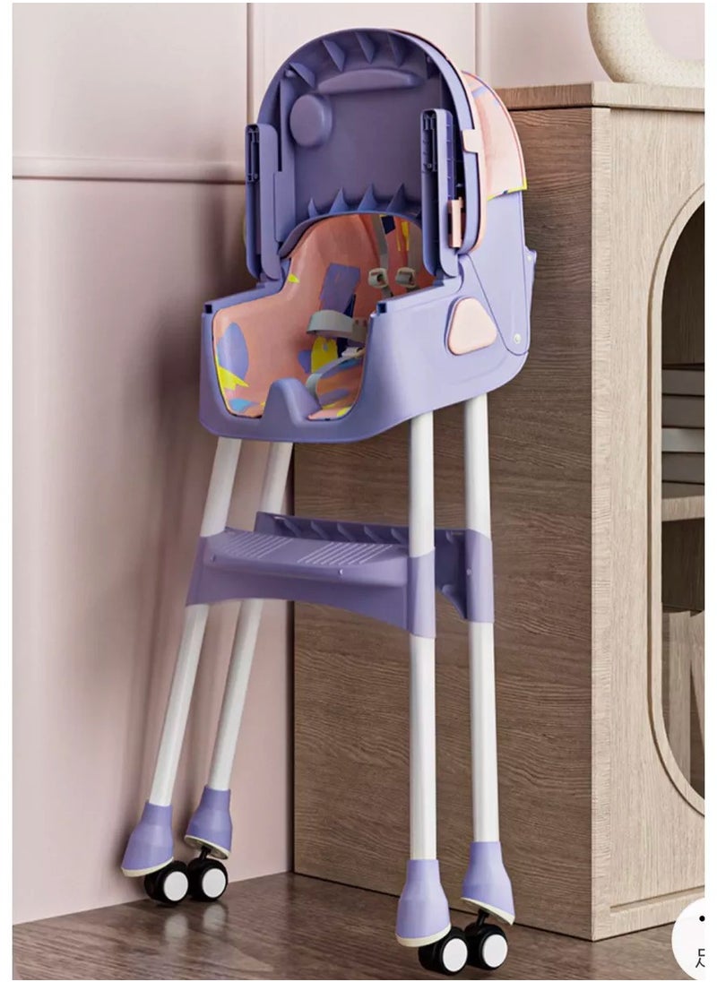 FULL JOY - Adjustable Multifunctional Portable Foldable Dining Highchair With Removable Tray - Image 1