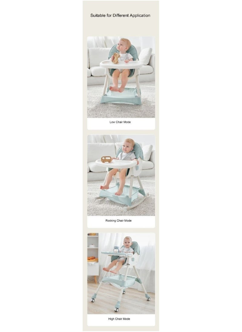 FULL JOY - Adjustable Multifunctional Portable Foldable Dining Highchair With Removable Tray - Image 1