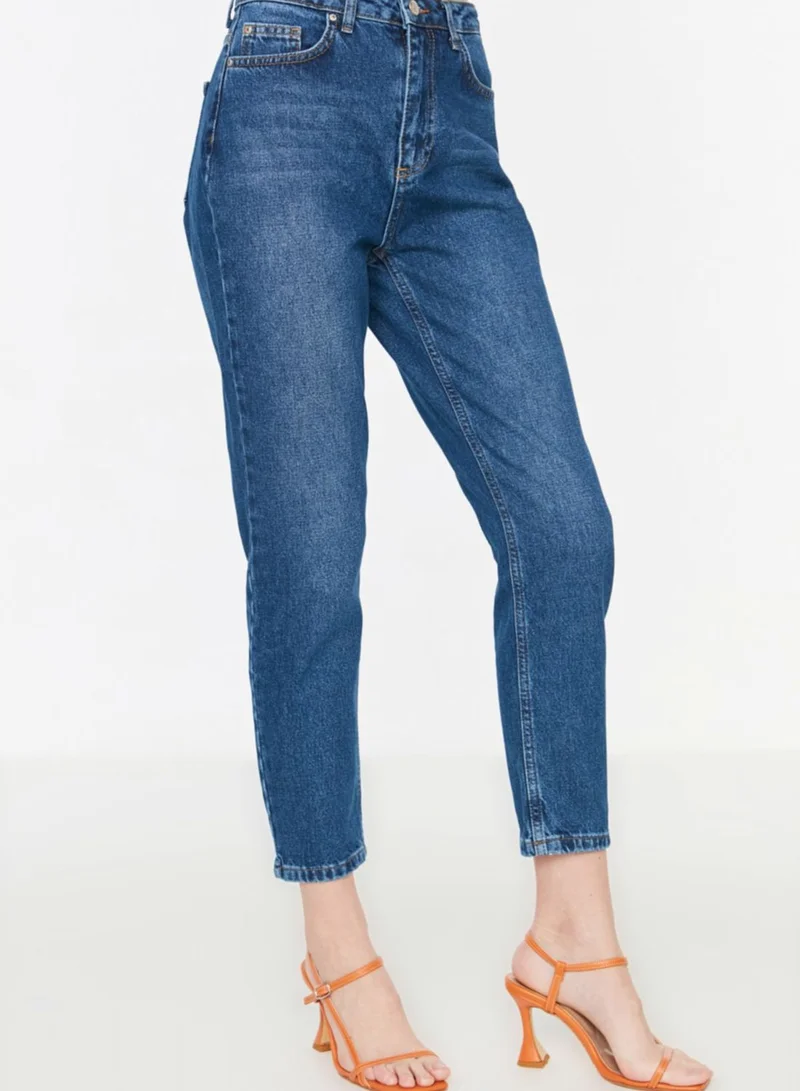 trendyol Mid Wash Cropped Jeans