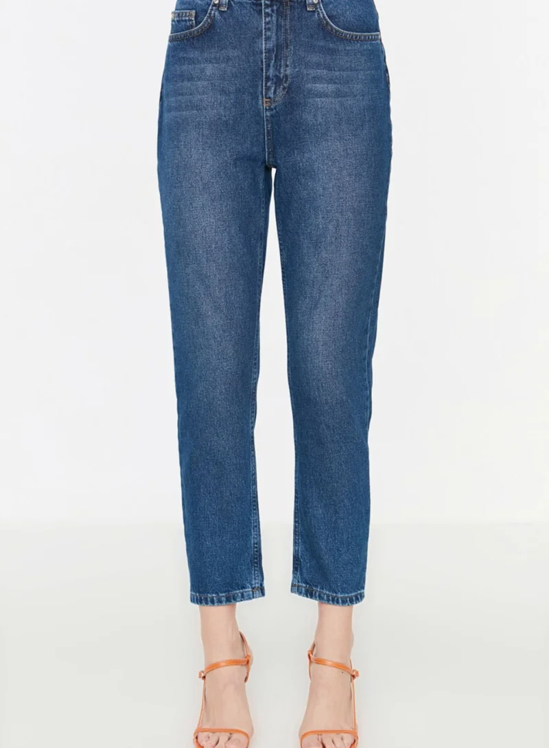 trendyol Mid Wash Cropped Jeans