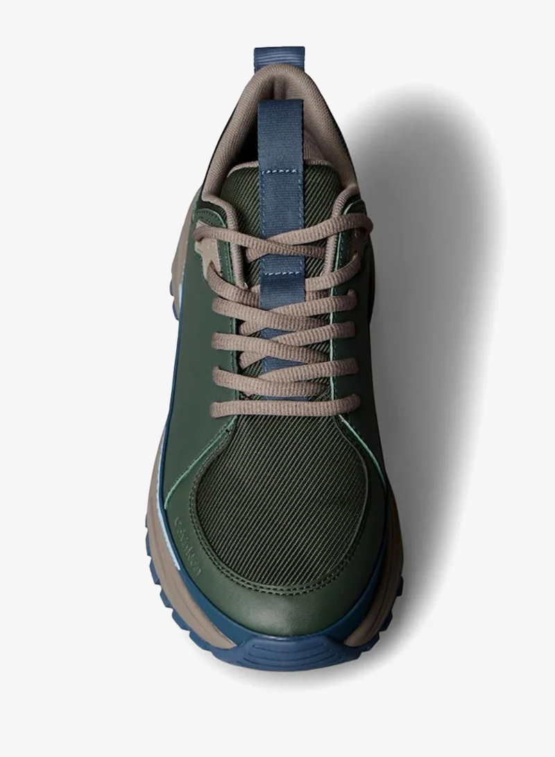 Calvin Klein Jeans Thyme/Taupe Smog Trailblazer Low Top Sneakers for Men | Best Price UAE