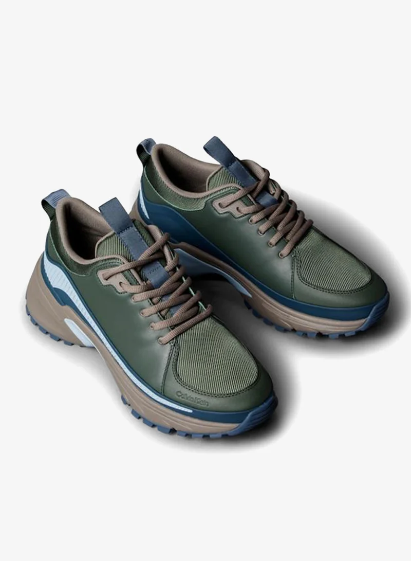 Calvin Klein Jeans Thyme/Taupe Smog Trailblazer Low Top Sneakers for Men | Best Price UAE