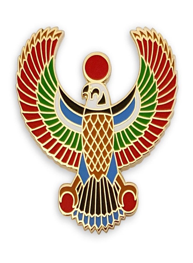 بنسانتي دبوس طية صدر السترة من المينا على شكل حورس مصري من بينسانتي - Image 1