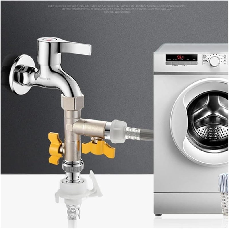 O Color 3 Way 4 Way Gas Valve Angle Ball Water Heater Faucet Switch Diversion Part - Image 3