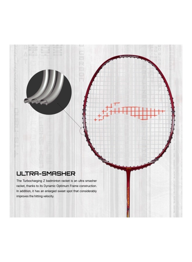 Li-Ning Turbo Charging Z Combat Carbon Fibre UnStrung Badminton Racket with Free Full Cover (Red/Black) - Image 3