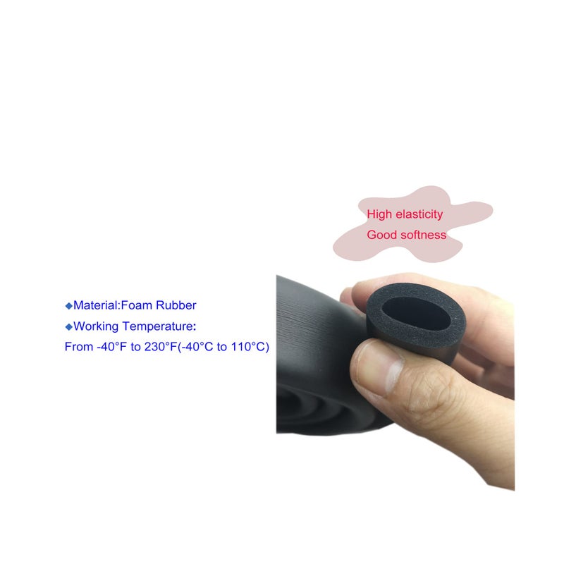 CXWBIM Foam Tubing for Handle Grip Support,Pipe Insulation 13mm ID 23mm OD,3.3 Feet, Tube for Heat Preservation,Air Conditioner,Water Pipes,Handlebar Grips(13x23mm,3.3ft) - Image 3