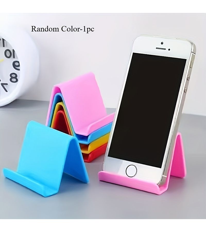 Multifunctional PVC Phone And Tablet Stand Multicolor Random Easy To Install Wall Mounted Desktop Support For Home School Office - Image 5