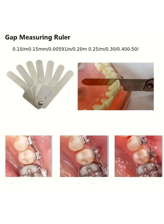 Stainless Steel Dental Seam Gauge Set of 7PCS for Oral Care and Glazing Personal Essential - Image 4