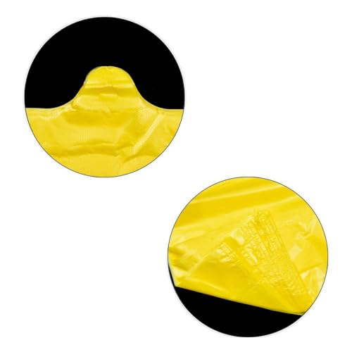 LazyMe T Shirt Bags, Plastic Bags with Handles Bulk for Grocery and Retail Shopping, Bolsas De Plastico Para Negocio, 12x20 Inch (Yellow, 100pcs) - Image 3
