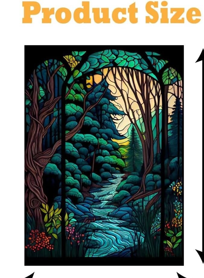 BPA Stained Glass Forest Wall Art - Image 3