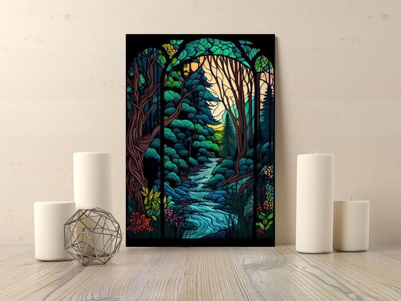 BPA Stained Glass Forest Wall Art - Image 2