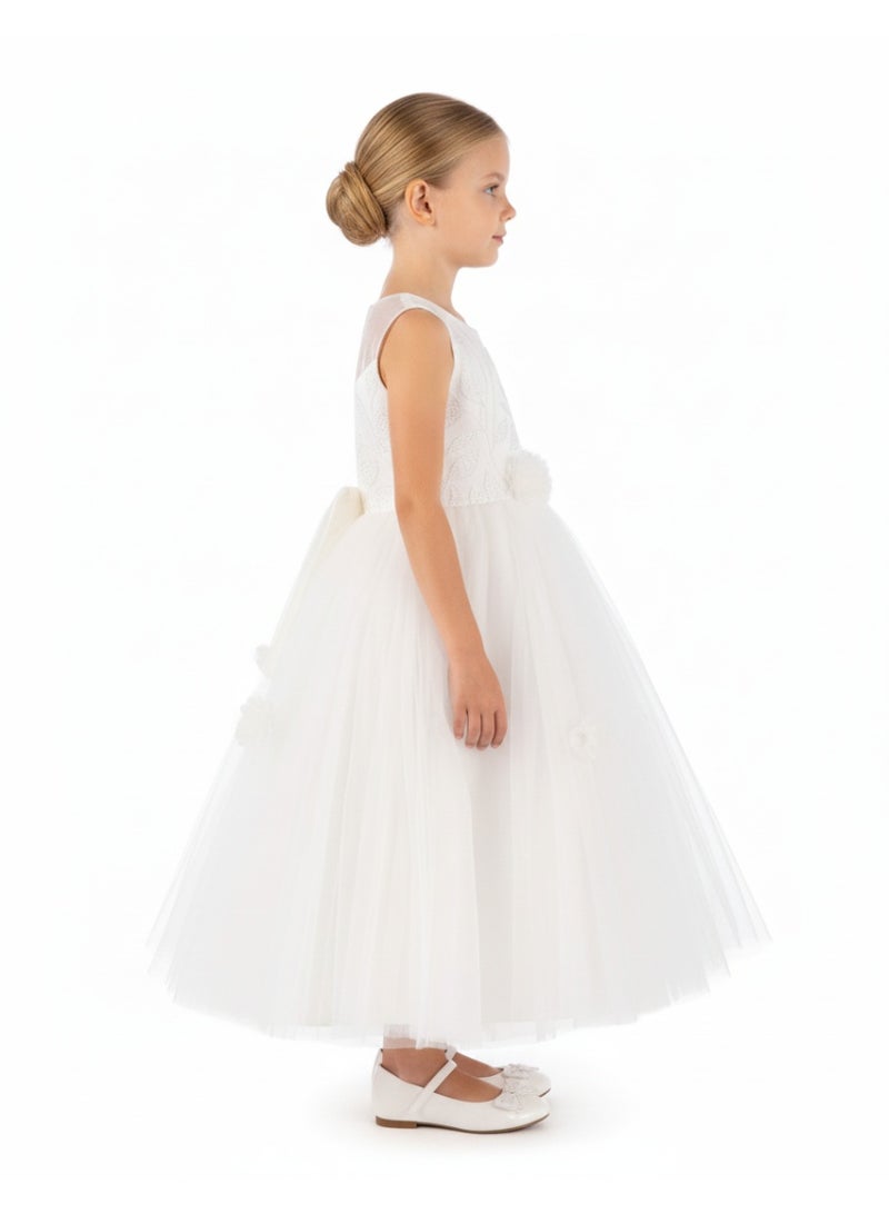 D'Daniela Floral Bodice Dress - Image 4