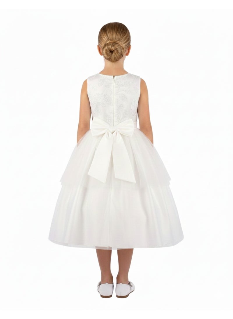 D'Daniela Floral Bodice Dress - Image 3