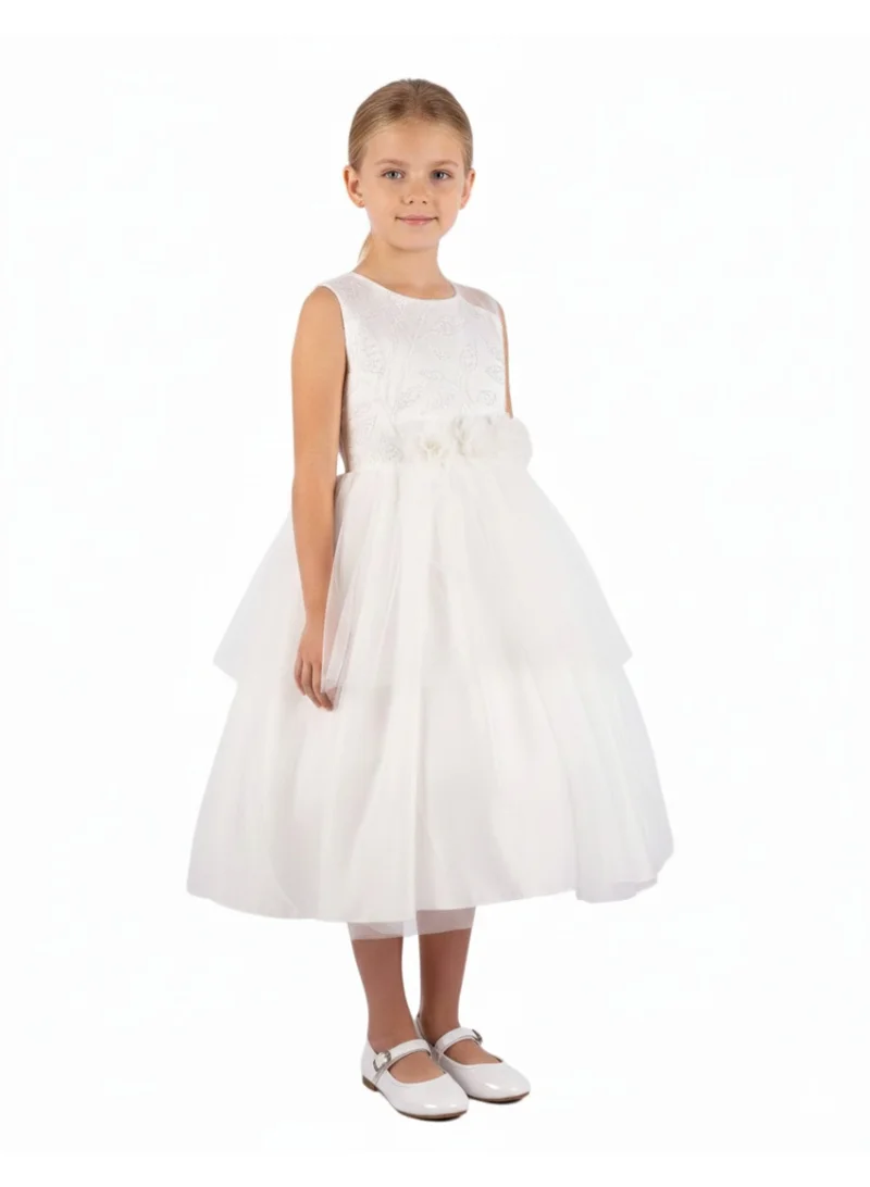 D'Daniela Floral Bodice Dress