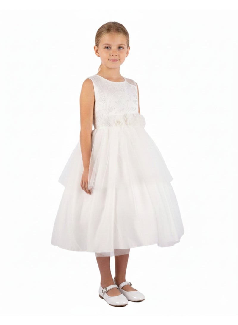 D'Daniela Floral Bodice Dress - Image 1