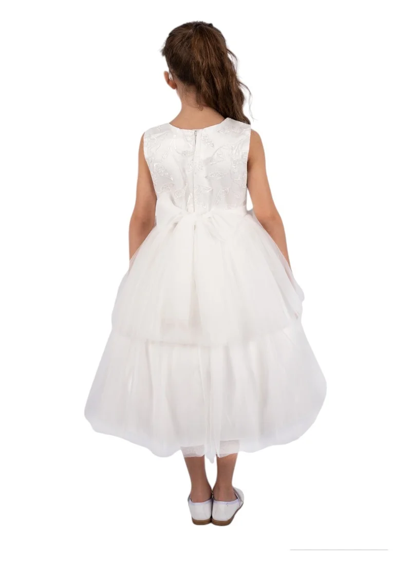 D'Daniela Floral Bodice Dress