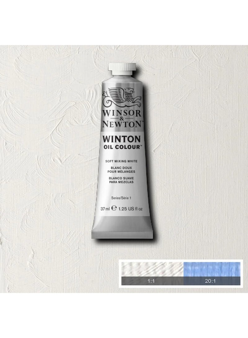 WINSOR & NEWTON أنبوب طلاء زيت وينتون 37 مل محتوى أبيض ناعم للخلط - Image 3