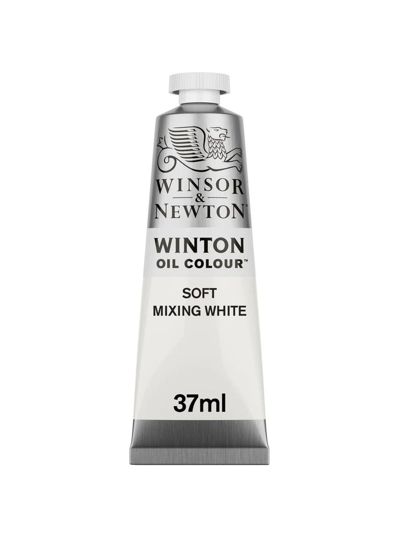 WINSOR & NEWTON أنبوب طلاء زيت وينتون 37 مل محتوى أبيض ناعم للخلط - Image 1