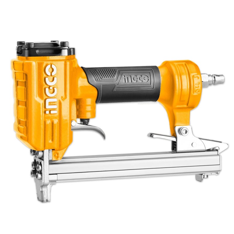INGCO Air Stapler, Pneumatic Staple Gun (20 Gauge), 6-13mm Staple Size, Professional Heavy-Duty for Wood, Upholstery, Carpet, Wire Fencing (Staples Not Included) - Image 1