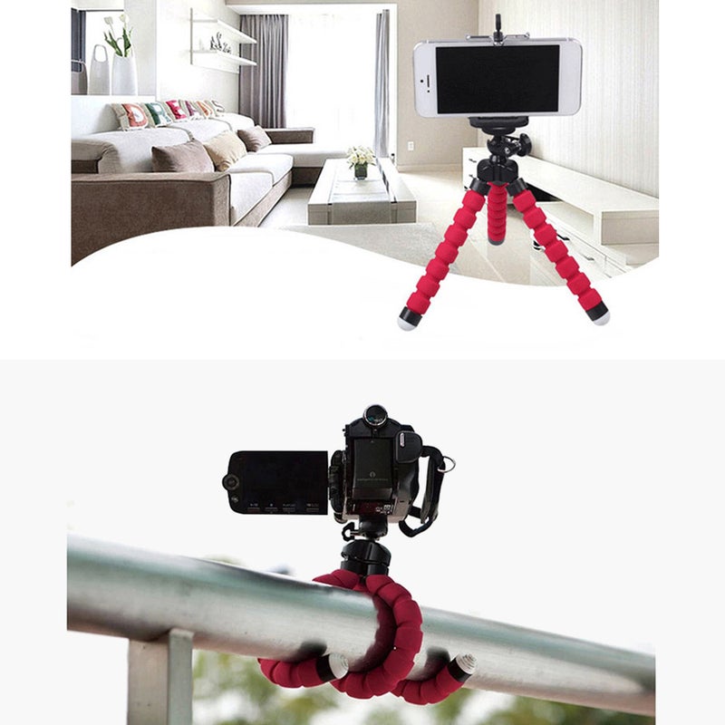 Portable Mini Octopus Tripod Stand with Phone Holder for Live Streaming Selfie - Image 2