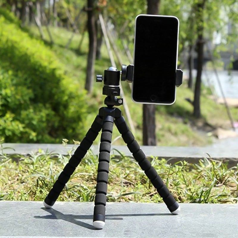 Portable Mini Octopus Tripod Stand with Phone Holder for Live Streaming Selfie - Image 3