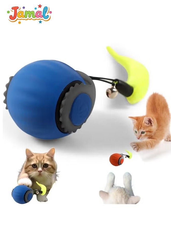 Jamal Automatic Interactive Cat Toy Ball 360 Rotating Smart Moving Cat Toy USB Rechargeable Quiet Indoor Cat Toy for Kittens and Adult Cats - Image 5