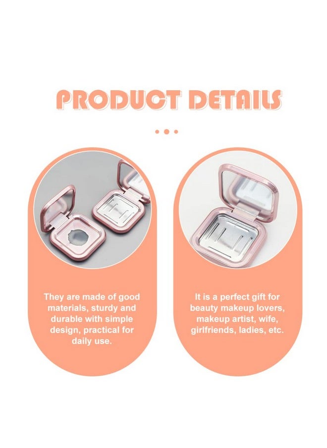 KALLORY - Makeup Pallette 4Pcs Magnetic Eyeshadow Makeup Empty Eyeshadow Containers Box Refillable Eye Shadow Lipstick Palettes With Mirror For Diy Cosmetic Foundation Blush Rose Gold Makeup Eyeshadow - Image 1