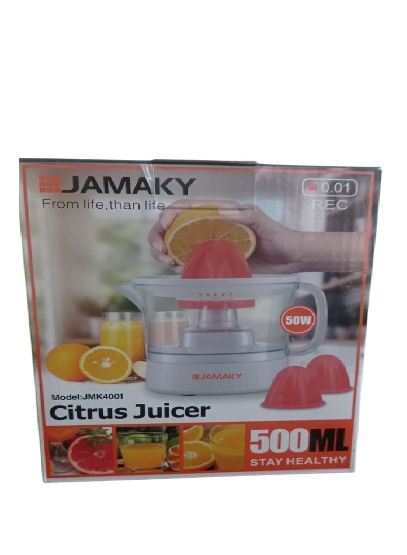 جامايكا عصارة برتقال كهربائية JMK4001 - انتعاش طبيعي كل صباح بلمسة زر واحدة - 500 مل(متعدد الألوان )  - Image 4