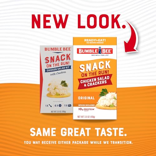 Bumble Bee Snack on the Run Chicken Salad with Crackers Kit, Ready to Eat, Spoon Included - Shelf Stable & Convenient Protein Snack, 3.5 Ounce (Pack of 3) - Image 3