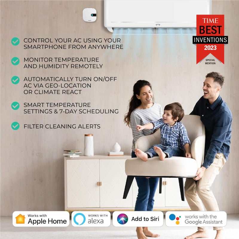 Sensibo Air - Smart Air Conditioner Controller. Apple HomeKit Certified. 60-Seconds Installation. Maintains Comfort and Energy Saving Features. Compatible with Google, Alexa, Apple HomeKit & Siri - Image 3