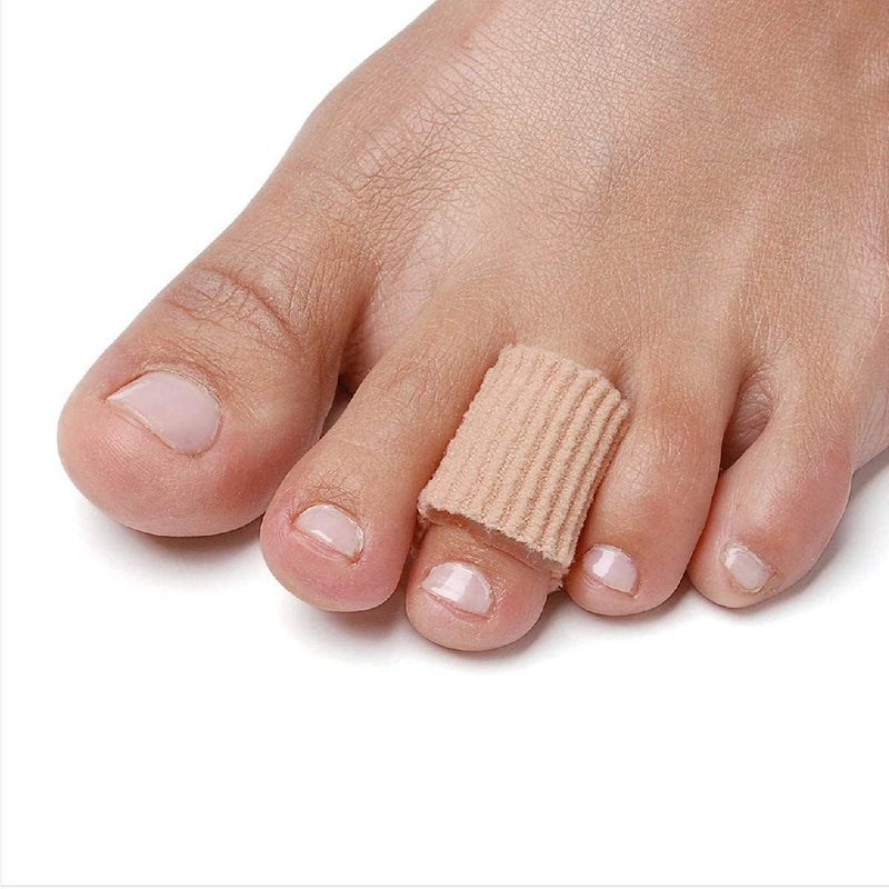 NatraCure NatraCure Gel Corn Pads with Moisturizing SmartGel Technology Reusable Tubing Sleeves Protect and Cushion Corns Blisters Plantar Warts Pressure Sores Calluses on Feet Toes Fingers 24 Pack
