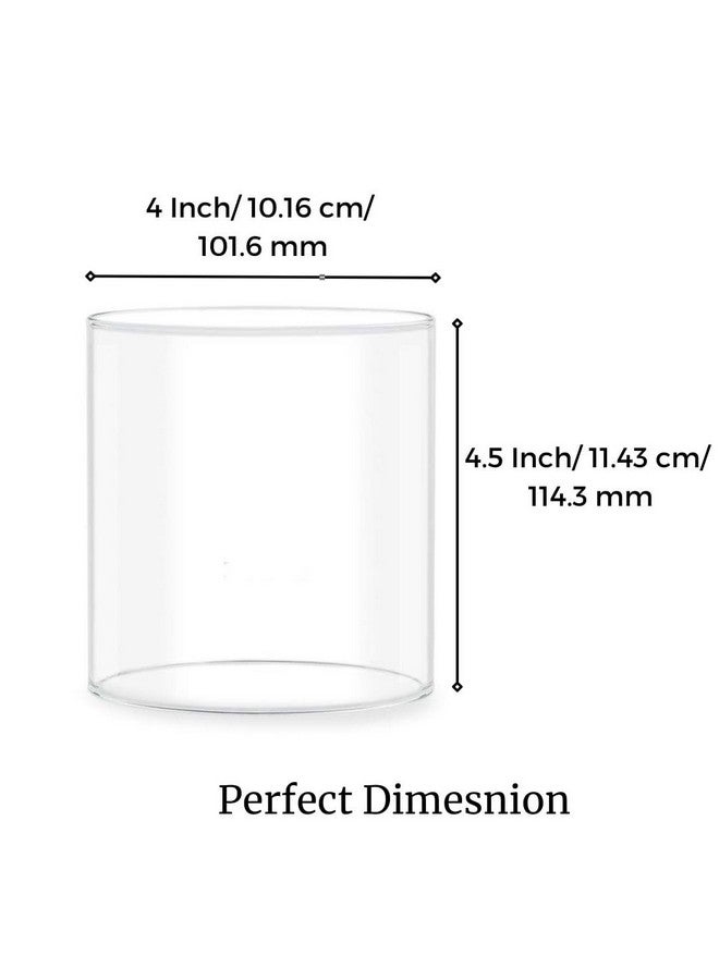 True Decor Akhand Diya Glass Cover Big Size Akhand Jyoti Diya Glass Big Size (Height: 4.5 Inch Width: 4 Inch) - Image 3