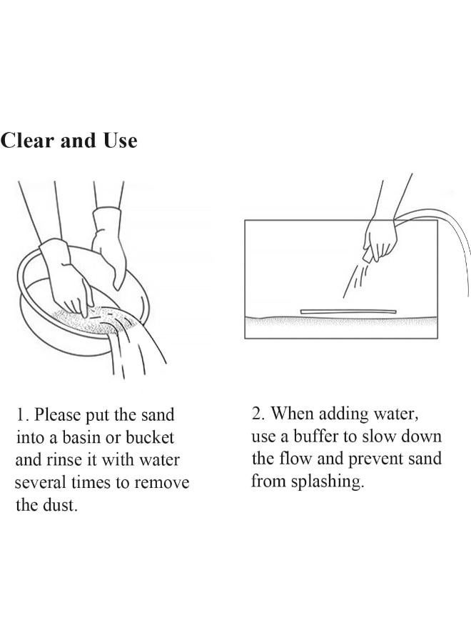رمل أبيض للحوض 80 شبكة 1 كجم - Image 4