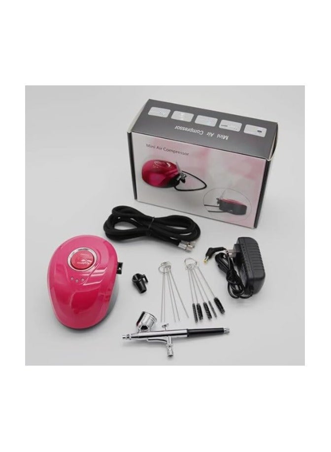 طقم بخاخ مزدوج المفعول 7cc ضاغط مع بخاخ صغير بخاخ طلاء بخاخ للفن على الأظافر مكياج بخاخ قلم تجميل - Image 2