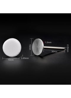 KADS 100Pcs Nail Nail Buffing Self-Adhesive Replaceable Sandpaper Polishing Files Sanding Pads With Stainless Steel Disc Drill Bit  - Image 2