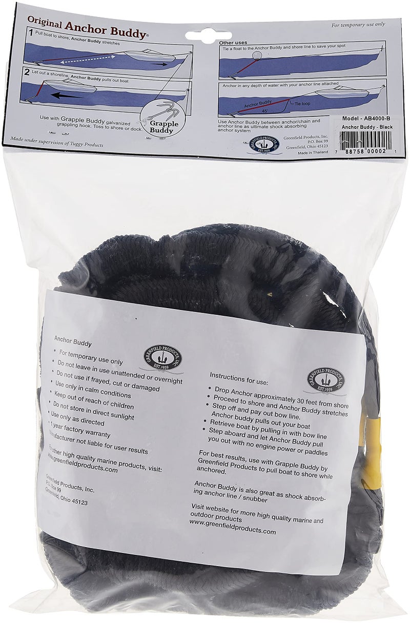 GREENFIELD PRODUCTS Greenfield Anchor Buddy, The Original Bungee Anchor Line for Boats. 14ft to 50ft Stretch. Elastic Anchor Rope, Bungee Anchor Line. - Image 4